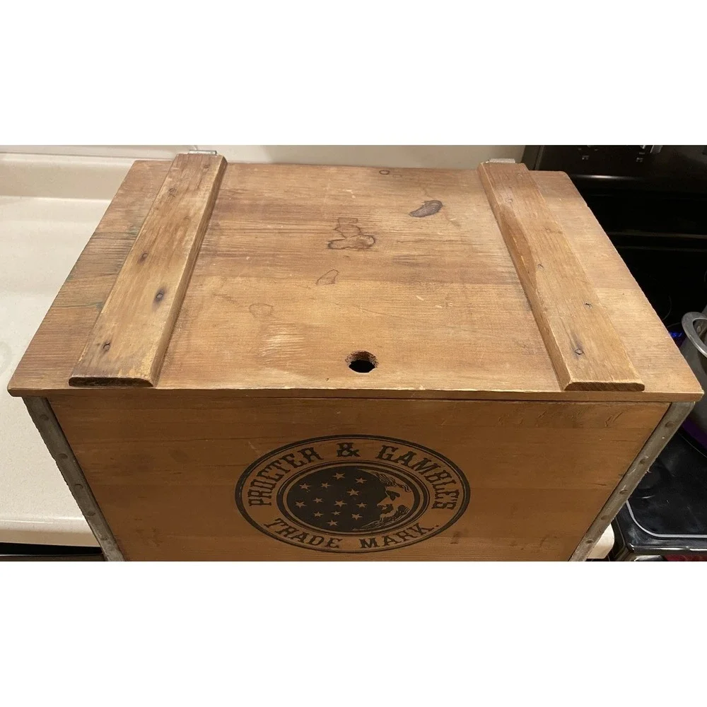 Vintage Proctor & Gamble Ivory Wooden Shipping Box